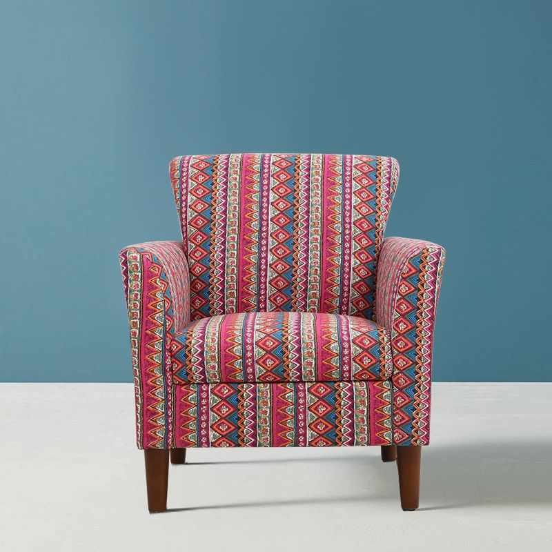 Bedroom Arms Included Basic Four Leg Track Arms Fixed Back Arm Chair