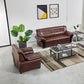 Industrial Biscuit Back Seating Flared Arm Sofa in Dark Brown Clearhalo 'furn' 'furn_sofas' 'Furniture' 'Living Room Furniture' 'Sofa' 'sofas' 1200x1200_252d90b9-225c-4350-ad34-278671b66d3a
