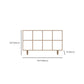 Contemporary Wooden Bookcase Standard Natural Bookshelf with Shelves