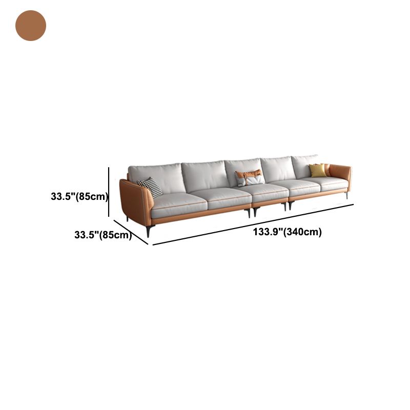Stain Resistant Faux Leather Contemporary Standard Sofa Couch Clearhalo 'furn' 'furn_sofas' 'Furniture' 'furniture_sofas' 'Living Room Furniture' 'Sofa' 'sofas' 1200x1200_252eb75d-b4fc-48bc-adfd-2fad353d1218