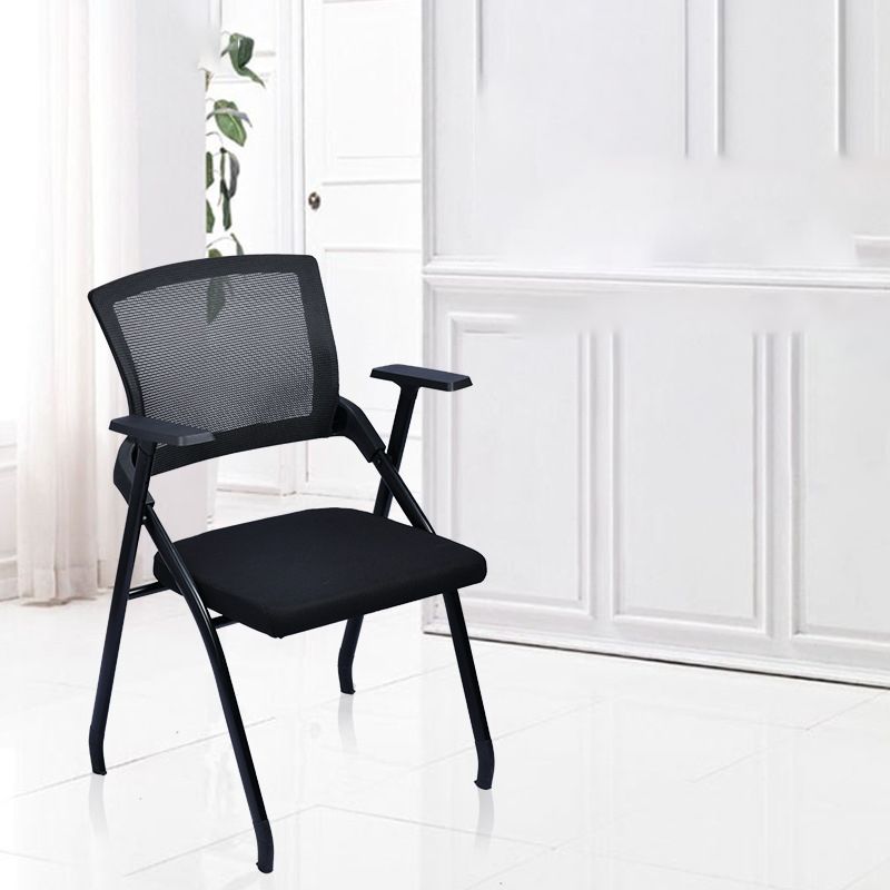 Modern Breathable AirGrid Arm Chair Microfiber Black Conference Office Chair Clearhalo 'furn' 'furn_office_chair' 'Furniture' 'Office Chairs' 'Office Furniture' 'office_chair' 1200x1200_252f4fe5-b3d7-4efd-9935-0fed5c0f9f50