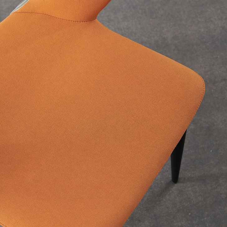 Contemporary Metal Dining Room Chairs Linen Fabric Dining Chair for Home Use Clearhalo ' kitchen&dining_furn' 'Dining Chairs' 'Dining Tables & Seating' 'dining_chair' 'furn' 'furn_dining_chair' 'Furniture' 'furniture_dining_chair' 'Kitchen & Dining Furniture' 'kitchen' 1200x1200_2530592f-db9b-47da-b6a9-d48df2f36bc1