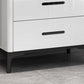 Contemporary Stone Chest Bedroom Storage Chest in White with Drawers Clearhalo 'Bedroom Furniture' 'Dressers & Chests' 'dressers_chests' 'furn' 'furn_dressers_chests' 'Furniture' 1200x1200_2530bb5b-c985-4473-a8f1-f72763216a6f