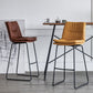 Nordic Indoor Simple Barstool Low Back Iron Tall Stool with Leather Seat Clearhalo 'Bar Furniture' 'Bar Stools' 'bar_stools' 'furn' 'furn_bar_stools' 'furniture_bar_stools' 'Kitchen & Dining Furniture' 'kitchen&dining_furn' 'kitchen' 'kitchen_furn' Furniture' 1200x1200_2530c364-8a46-4a58-8517-3ec65cbb069d