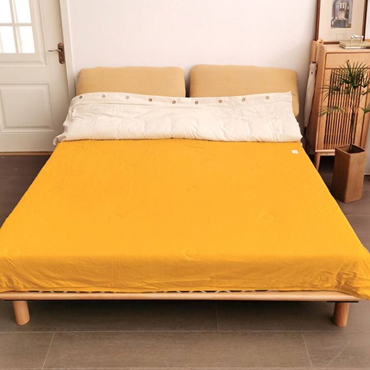 Solid Wood Platform Bed Scandinavian Low Profile Bed Frame in Brown Clearhalo 'Bedroom Furniture' 'Beds' 'furn' 'furn_beds' 'Furniture' 1200x1200_2532e9e1-b872-4f3a-9dcb-f33e2fd301d2