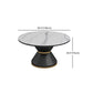 Glam 1/5/7 Pieces Dining Set Round Stone Dining Table for Dining Room Clearhalo 'Dining Room Sets' 'Dining Tables & Seating' 'dining_room_set' 'furn' 'furn_dining_room_set' 'Furniture' 'furniture_dining_room_set' 'Kitchen & Dining Furniture' 1200x1200_2532ef2d-2feb-4699-a62b-2c22b8cca2b5
