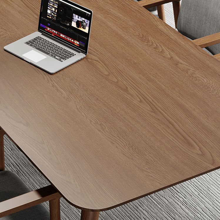 Pine Wood Top Dining Table Traditional Luxury Rectangle Table with 4 Legs Clearhalo 'Dining Tables & Seating' 'Dining Tables' 'dining_table' 'furn' 'furn_dining_table' 'Furniture' 'furniture_dining_table' 'Kitchen & Dining Furniture' 'kitchen' 'kitchen_dining_table' 1200x1200_2534398c-545f-4701-8a55-955e870ae3ca