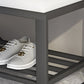Rectangle Shoe Storage Entryway Bench Cushioned Metal Seating Bench Clearhalo 'Benches' 'Chairs & Seating' 'furn' 'furn_benches' 'Furniture' 'Living Room Furniture' 1200x1200_25362db0-8a91-4155-9c71-424fbeffb80b