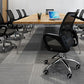 Ergonomic Mesh Desk Chair Mid Back Fixed Arms Chair with Wheels
