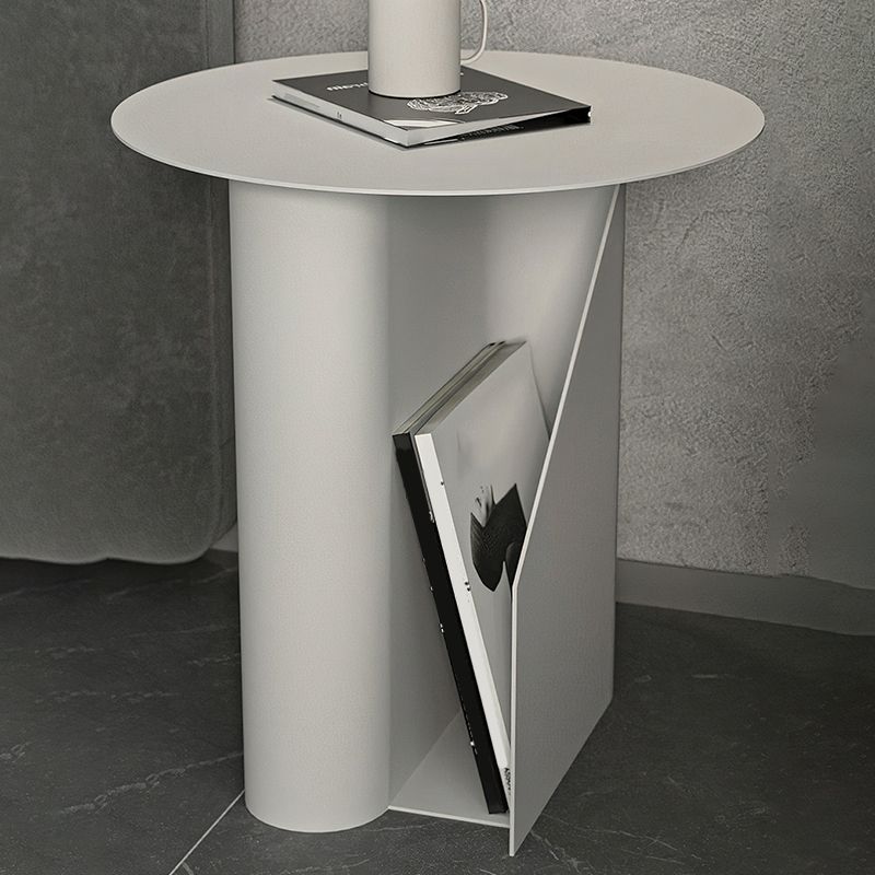 Tavolo di estremità del piedistallo alto 18,5 "TABELLO DI MIDUILO DI MID secolo.