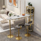 Modern 1/3 Pieces Bar Table Set Stone Counter Table with Rotatable Stools for Living Room Clearhalo 'Bar Furniture' 'furn' 'furn_home_bar_bar_sets' 'Furniture' 'Home Bars & Bar Sets' 'home_bar_bar_sets' 'Kitchen & Dining Furniture' 1200x1200_2538bf75-fb98-45e3-9494-245e6ec112b3