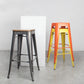 Industrial Style Metal Bar-stool with Square Iron Seat Counter Stool Kitchen Bar Bar-stool Clearhalo 'Bar Furniture' 'Bar Stools' 'bar_stools' 'furn' 'furn_bar_stools' 'Furniture' 'furniture_bar_stools' 'Kitchen & Dining Furniture' 1200x1200_25395db3-a286-4f56-8246-e7be6f1627d9
