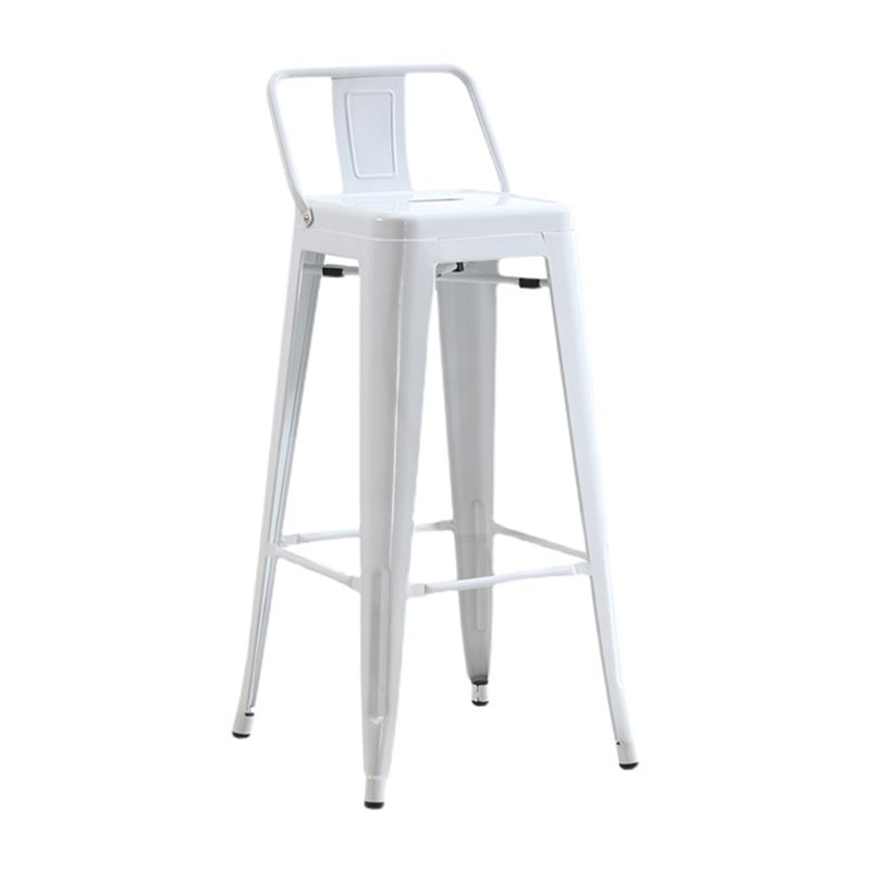 Industrial Iron Low Back Barstool Simple Indoor Tall Stool with Square Seat Clearhalo 'Bar Furniture' 'Bar Stools' 'bar_stools' 'furn' 'furn_bar_stools' 'furniture_bar_stools' 'Kitchen & Dining Furniture' 'kitchen&dining_furn' 'kitchen' 'kitchen_furn' Furniture' 1200x1200_25395dc3-36d8-42e3-b11e-ff4a0879d977