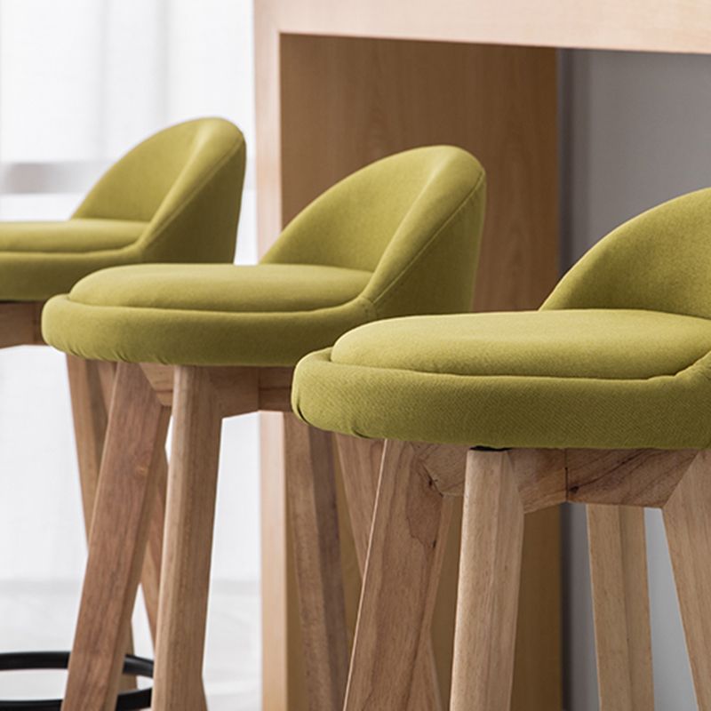 Modern Armless Backrest Counter Stool Wood Bedroom Bar Stool with Cushion and Pedal Clearhalo 'Bar Furniture' 'Bar Stools' 'bar_stools' 'furn' 'furn_bar_stools' 'furniture_bar_stools' 'Kitchen & Dining Furniture' 'kitchen&dining_furn' 'kitchen' 'kitchen_furn' Furniture' 1200x1200_253a93d5-41b8-40d9-b131-59296f1c0b8a