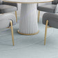 Traditional Luxury Dining Table White Sintered Stone Table for Home