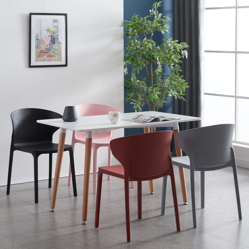 Scandinavian Plastic Dining Armless Chair Wingback Side Chair Clearhalo 'Dining Chairs' 'Dining Tables & Seating' 'dining_chair' 'furn' 'furn_dining_chair' 'Furniture' 'furniture_dining_chair' 'Kitchen & Dining Furniture' 1200x1200_253b12c8-5f6f-4a5d-afc5-9b07c23e2366