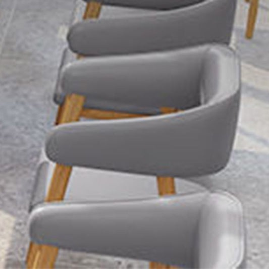 Echtes Ledersofa zeitgenössisches Sofa mit massiven Holzfüßen