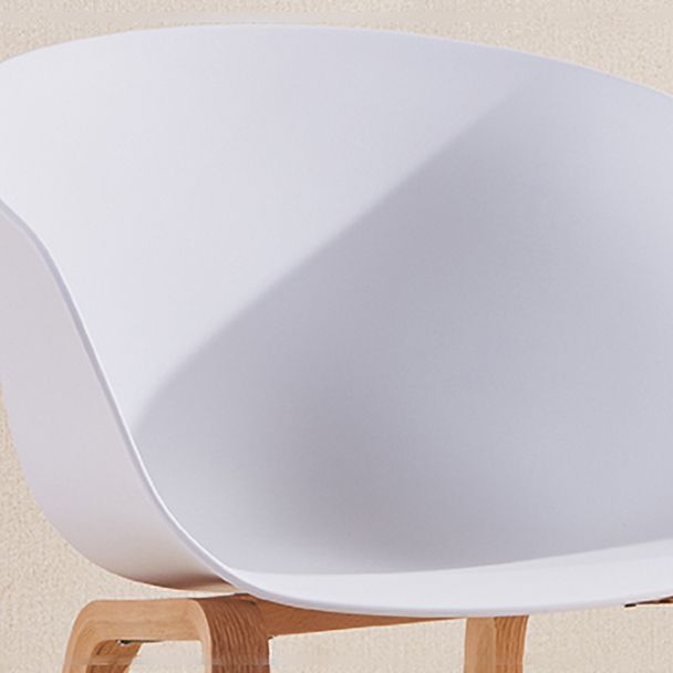 Scandinavian Plastic Dining Arm Chair Matte Finish Solid Back Dining Chair (Set of 4) Clearhalo ' kitchen&dining_furn' 'Dining Chairs' 'Dining Tables & Seating' 'dining_chair' 'Furniture' 'furniture_dining_chair' 'Kitchen & Dining Furniture' 'kitchen' 1200x1200_253c4dcd-d641-4b57-80b2-8bb4609d3c31