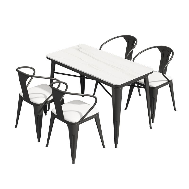 Industrial Style Sintered Stone Dining Table White Table with Black Frame for Dinning Room Clearhalo ' dining_table' 'Dining Tables & Seating' 'Dining Tables' 'furn' 'furn_dining_table' 'Furniture' 'furniture_dining_table' 'Kitchen & Dining Furniture' 'kitchen&dining_furn' 'kitchen' 'kitchen_dining_table' 1200x1200_253d39d5-d361-4d48-9d9f-f8a4e5b1a2f3