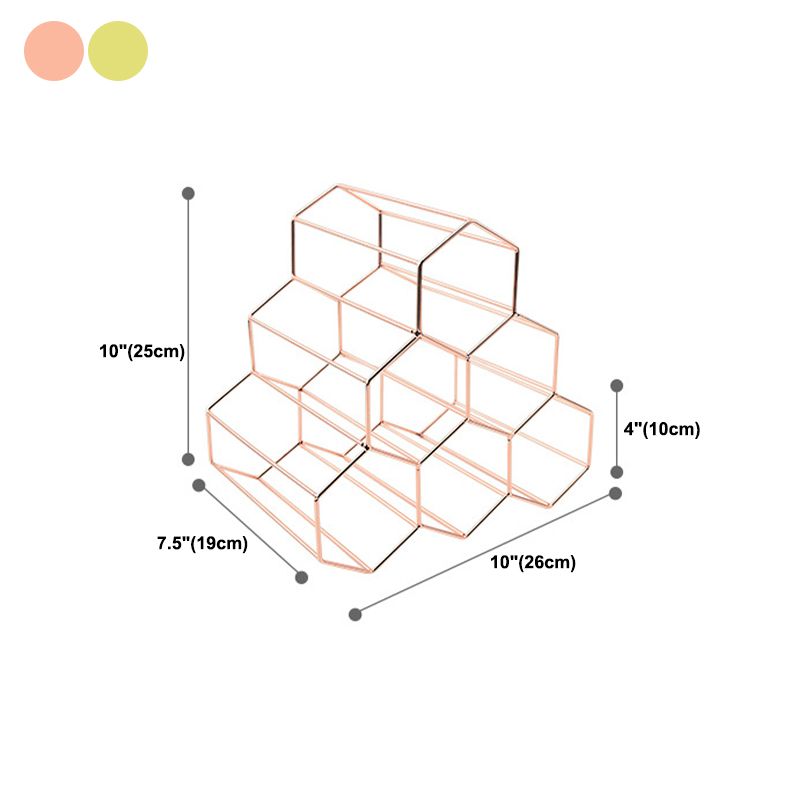 Glam roestvrijstalen wijnrek fles aanrecht fleshouder