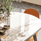 Wood Base Dining Table Contemporary Extendable Dinner Table for Home Clearhalo 'Dining Tables & Seating' 'Dining Tables' 'dining_table' 'furn' 'furn_dining_table' 'Furniture' 'Kitchen & Dining Furniture' 1200x1200_253dcfce-5049-41a4-af03-46d618708e05