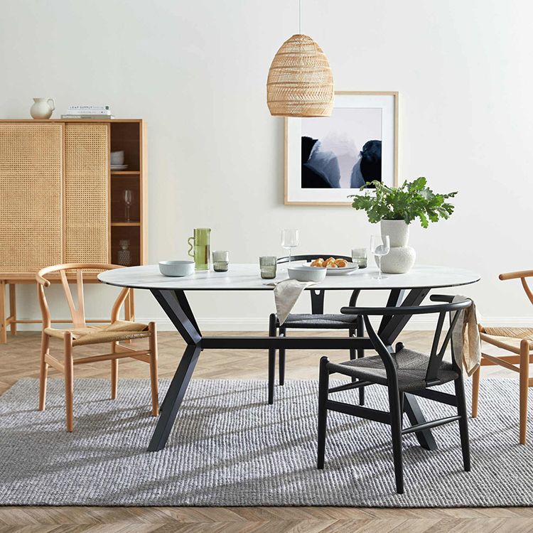 Modern Style Side Chair Low Back Solid Wood Dining Chair for Home