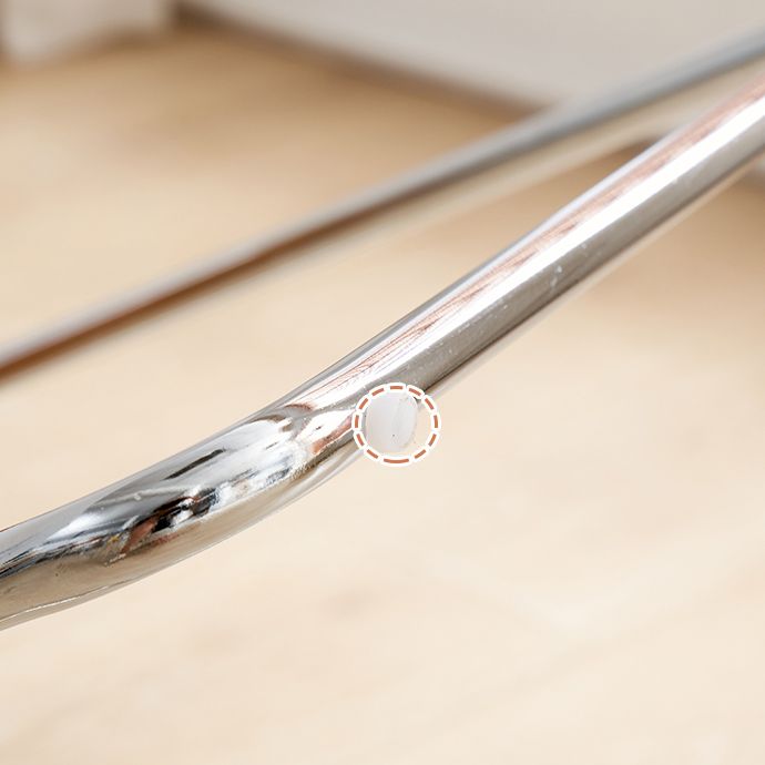 Moderne klappbare Back Metal Armless Ess Chairs (Set 4/8)