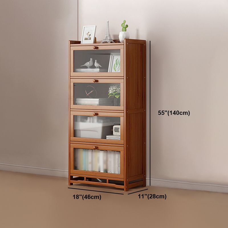 Engineered Wood Barrister Bookcase Contemporary Closed Back Bookshelf with Doors Clearhalo 'Bookcases' 'furn' 'furn_bookcases' 'Furniture' 'furniture_bookcases' 'Office Furniture' 1200x1200_25410a19-0622-409c-80db-909741bfdeda