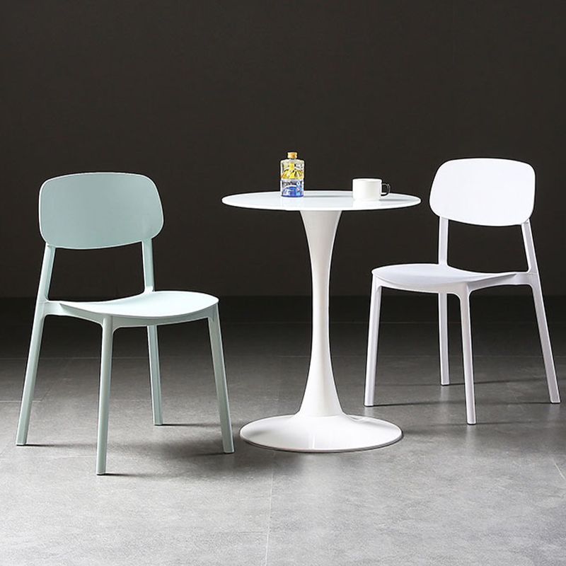 Plastic Armless Dining Chairs Scandinavian Open Back Dining Side Chair Clearhalo 'Dining Chairs' 'Dining Tables & Seating' 'dining_chair' 'furn' 'furn_dining_chair' 'Furniture' 'Kitchen & Dining Furniture' 1200x1200_25441078-59ba-42c8-9cd2-34c0ec0f34d5