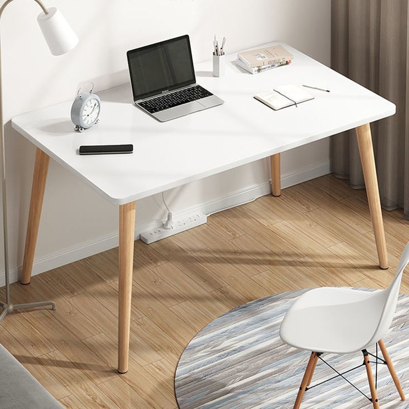 Base d'écriture en bois contemporain Parsons Base de 28,74 pouces de bureau de bureau