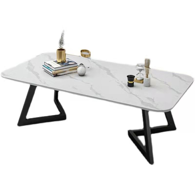 Glam Slate Coffee Table Rectangular Cocktail Table for Living Room Clearhalo 'Coffee & Accent Tables' 'Coffee Tables' 'coffee_tables' 'furn' 'furn_coffee_tables' 'Furniture' 'Living Room Furniture' 1200x1200_2544a441-e984-48f2-973c-b48cb4e96527