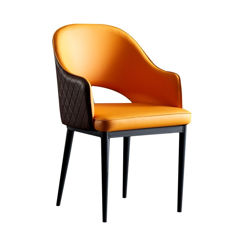 Industrial Dining Room Side Chairs Kitchen Open Back Chair with Arm Clearhalo 'Dining Chairs' 'Dining Tables & Seating' 'dining_chair' 'furn' 'furn_dining_chair' 'Furniture' 'Kitchen & Dining Furniture' 1200x1200_25454d59-6d5e-42f6-bcc4-227a6045ebab