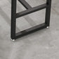 Scandinavian Metal Barstool Fabric Upholstered Counter Stool in Matte Finish Indoor