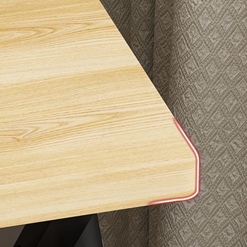 Rectangular Folding Home Writing Desk Trestle Steel Base Office Desk Clearhalo 'furn' 'furn_office_desk' 'Furniture' 'Office Desks' 'Office Furniture' 'office_desk' 1200x1200_254ab15b-3814-43e9-9773-03b236aa055a