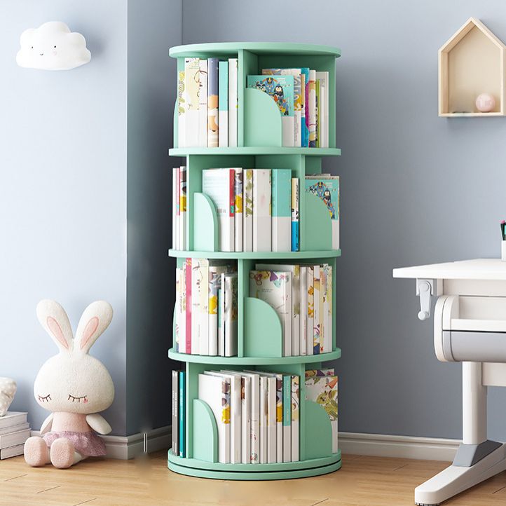 Runde Rotatable Bücherregal Holz geschlossener Speicherbuch für Home Office, 16 " / 18" W.