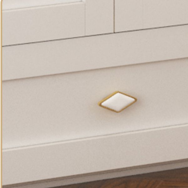 Engineered Wood Wardrobe Closet with Shelves White Wardrobe Cabinet