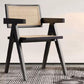 Set tavolo da pranzo moderno in legno massello da 1/2/5 pezzi in nero