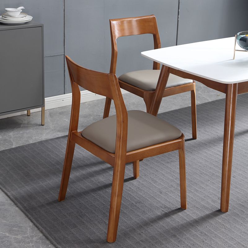 Modern Wooden Dining Chairs Open Back Dining Side Armless Chair for Kitchen Clearhalo ' kitchen&dining_furn' 'Dining Chairs' 'Dining Tables & Seating' 'dining_chair' 'furn' 'furn_dining_chair' 'Furniture' 'furniture_dining_chair' 'Kitchen & Dining Furniture' 'kitchen' 1200x1200_254e5eab-6807-45fe-82c0-d4bfb3204f1d
