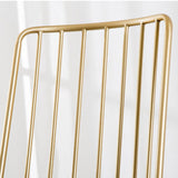 Glamstil gepolsterte Barhocker Armless Low Back Stools mit Metallbasis