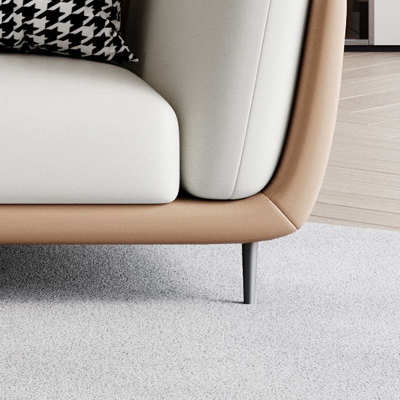 37,8 "H FAUX CUIR SOFFRAGE ÉVALABLE SOFA et chaise pour le salon