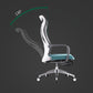 Fixed Arms Desk Chair Microfiber Desk High Back Chair Swivel Ergonomic
