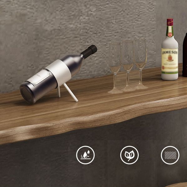 Solid Wood Pub Table with Rectangle Table Top Double Pedestal Table - 41.3" H Clearhalo 'Bar Furniture' 'Bar Tables' 'bar_tables' 'furn' 'furn_bar_tables' 'Furniture' 'furniture_bar_tables' 'Kitchen & Dining Furniture' 1200x1200_25537356-2f52-4840-98bf-32699317e2f5