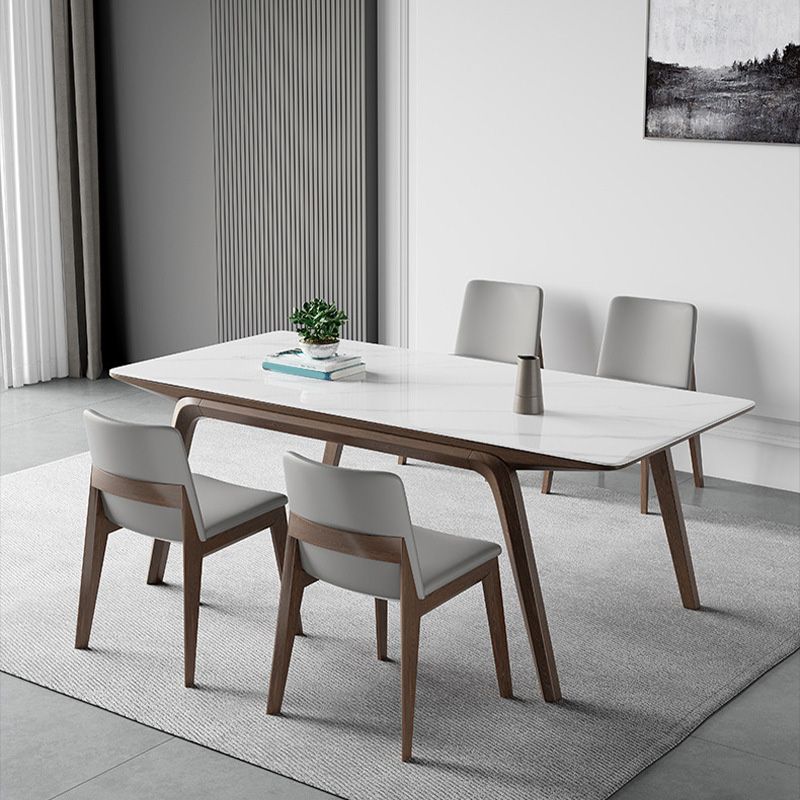 Table à manger en pierre moderne médiévale Table rectangulaire pour salle à manger