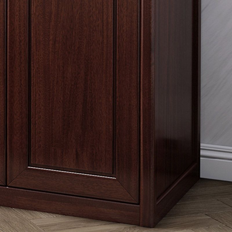 Contemporary Wardrobe Armoire Wood Wardrobe Closet with Doors and Drawers