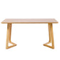 Sleigh Shaped Base Design Walnut/wood Rubber Wood Rectangular & Oval Coffee Table Clearhalo 'Coffee & Accent Tables' 'Coffee Tables' 'coffee_tables' 'furn' 'furn_coffee_tables' 'Furniture' 'furniture_coffee_tables' 'Living Room Furniture' 1200x1200_2558d0d9-a9de-41ab-a030-0ac4c39315f3