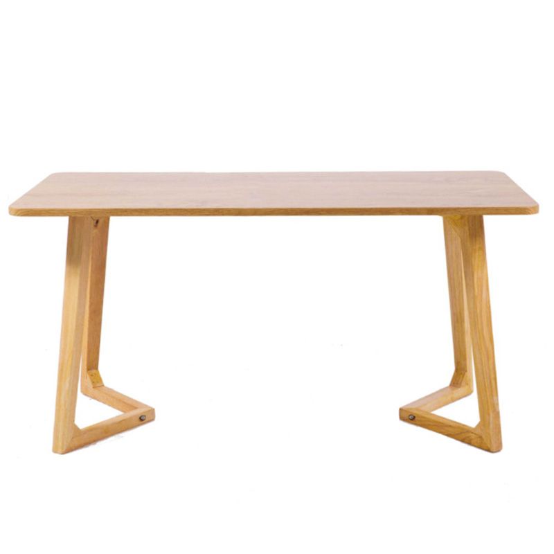 Sleigh Shaped Base Design Walnut/wood Rubber Wood Rectangular & Oval Coffee Table Clearhalo 'Coffee & Accent Tables' 'Coffee Tables' 'coffee_tables' 'furn' 'furn_coffee_tables' 'Furniture' 'furniture_coffee_tables' 'Living Room Furniture' 1200x1200_2558d0d9-a9de-41ab-a030-0ac4c39315f3