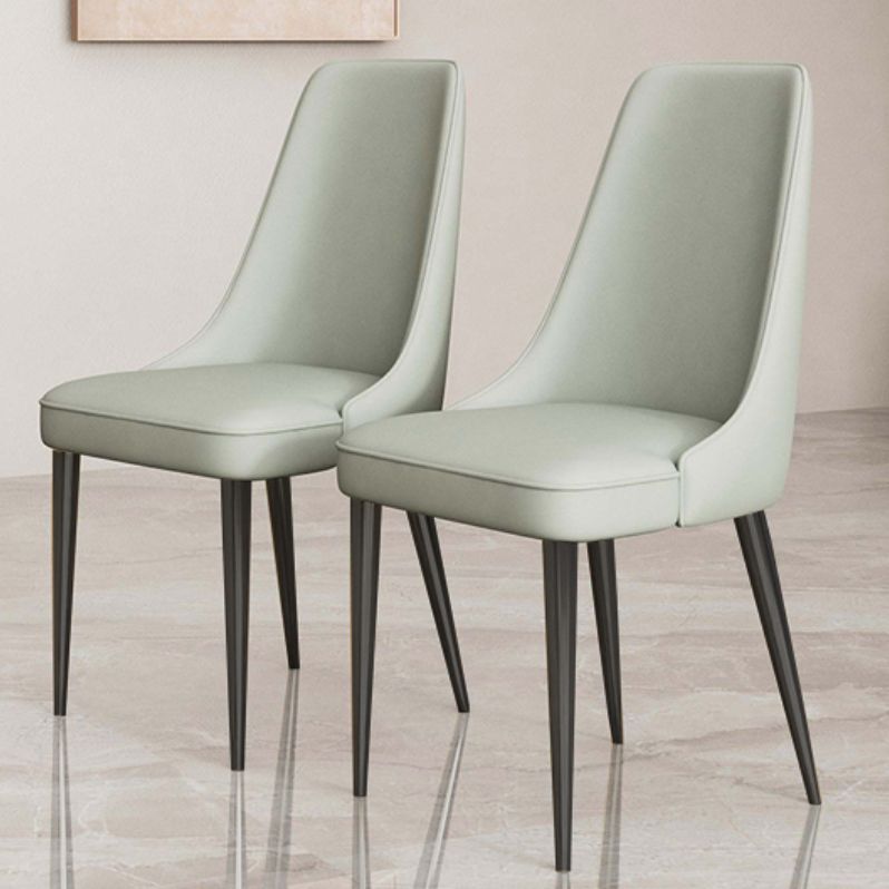 Faux Leather Side Chair Glam Parsons Dining Chair with Gold Legs Clearhalo 'Dining Chairs' 'Dining Tables & Seating' 'dining_chair' 'furn' 'furn_dining_chair' 'Furniture' 'Kitchen & Dining Furniture' 1200x1200_25598609-556f-419b-acdf-d07426aa9966