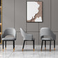 Glam Iron Arm Chair Open Back Dining Side Chair with Upholstered(Set of 4) Clearhalo 'Dining Chairs' 'Dining Tables & Seating' 'dining_chair' 'furn' 'furn_dining_chair' 'Furniture' 'furniture_dining_chair' 'Kitchen & Dining Furniture' 1200x1200_255a6a5e-ed2d-4602-95cb-c0c9388ac8b1
