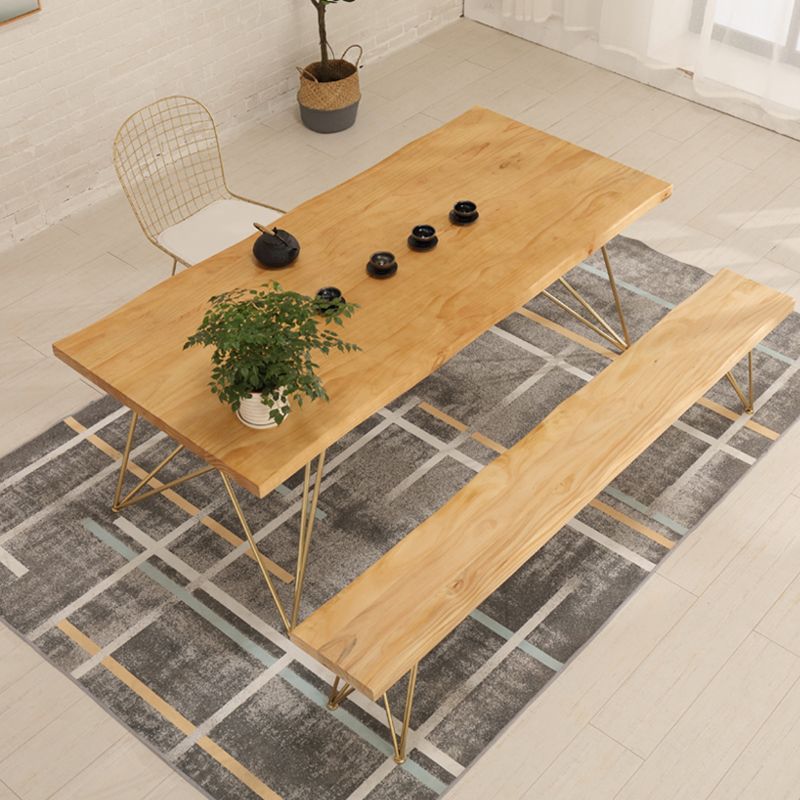 Traditional Luxury Dining Table Rectangle 4 Legs Home Furniture for Indoor Clearhalo ' dining_table' 'Dining Tables & Seating' 'Dining Tables' 'furn' 'furn_dining_table' 'Furniture' 'furniture_dining_table' 'Kitchen & Dining Furniture' 'kitchen&dining_furn' 'kitchen' 'kitchen_dining_table' 1200x1200_255a761e-7c93-4052-acd8-3c5d7e574edd