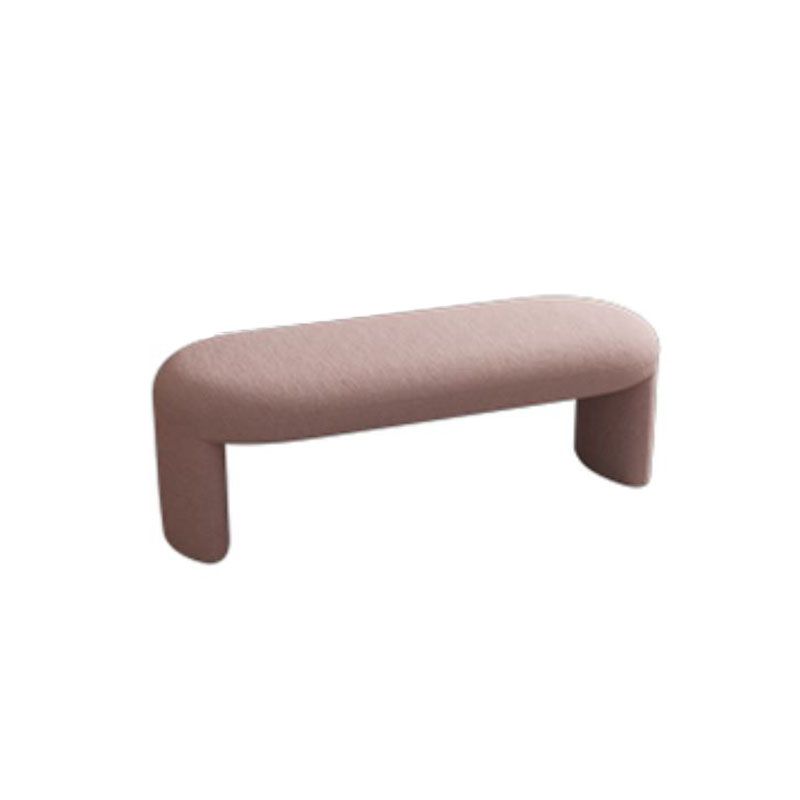 Panca imbottita contemporanea ovale da una panca da letto in altezza con gambe